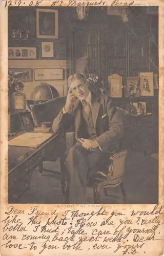 uk38010 george alexander englischer Bühnenschauspieler, Theaterproduzent Theaterleiter