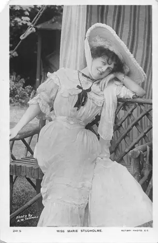 BR74404 Eckschnitt Miss Marie Studholme edwardianischer Schauspieler Filmstar UK