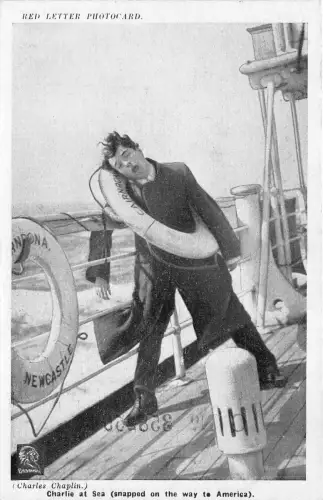 US6113 at sea charlie chaplin usa movie star film actor