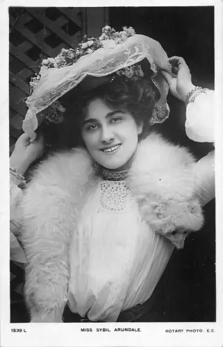 BR74398 Miss Sybil Arundale Edwardianischer Schauspieler Filmstar Echtfoto UK