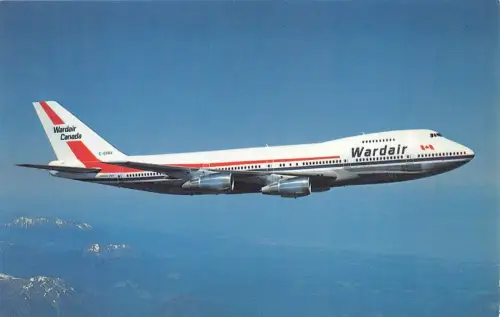 BF37842 wardair canada boeing 747 aviation air air plaine