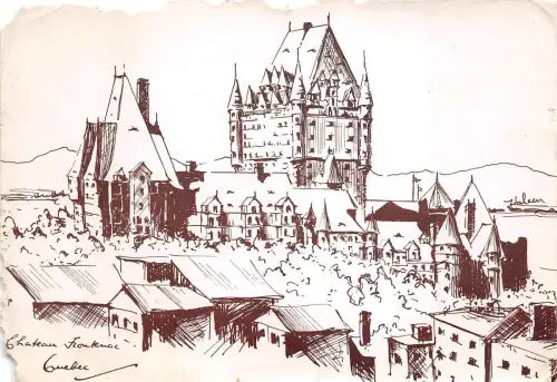 BR10232 Malerisches Schloss Frontenac Quebec Kanada Postkarte