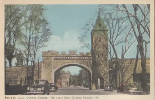 B77646 st louis gate car voiture quebec canada scan front/back image