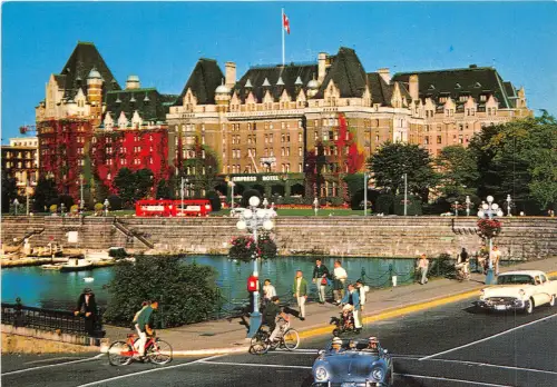 US5979 empress hotel victoria british cumbia empress hotel car bike canada