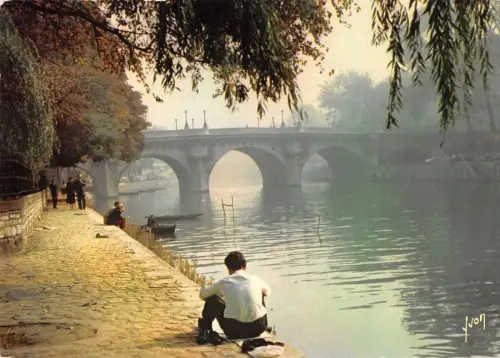 BT5702 Matinee d automne sur les quais de la sene Paris Frankreich