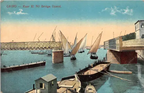 br104414 kasr el nil brücke opend cairo afrika folklore kostüm ägypten