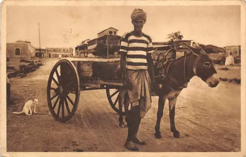 us7461 porteur de sable dschibuti afrika typen kostüm katze verkäufer folklore