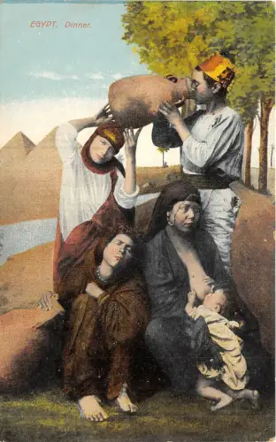br104443 Abendessen Ägypten Afrika Stillen Ägypten Folklore Kostüm