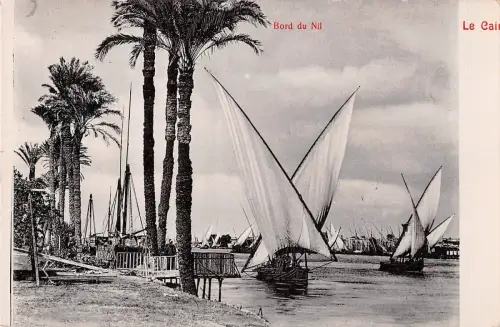 B95380 bord du nil ship bateaux cairo egypt africa