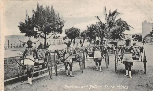 Lot250 Rikschas und Puflers Südafrika Typen Folklore