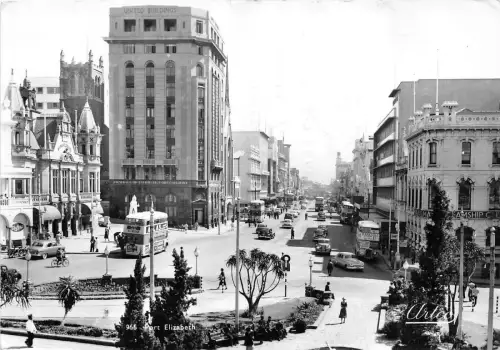 B92054 Port Elizabeth Doppeldecker Bus Auto Echtfoto Südafrika