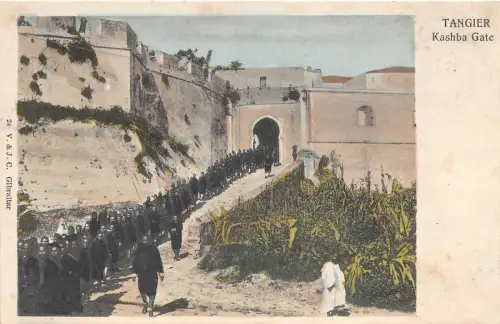 US5516 kashba gate tanger marocco litho africa types