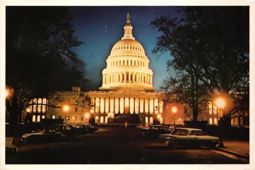 B32536 Capitol at Night washington usa
