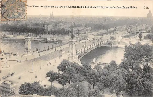 BR16920 Vue Generale du pont Alexandre Paris france