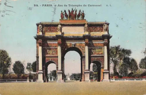 BR72181 arc de triomphe du carrousel paris france
