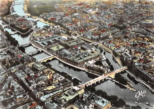 BR29753 L Ile de la cite vue aerienne Paris france