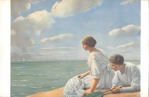 BR78124 Paris Frankreich J Leempoels die Möwen Gemälde Postkarte