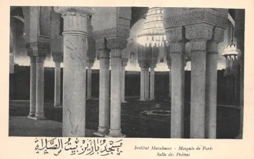 BR44701 Institut musulman mosquee de paris salle des prieres france