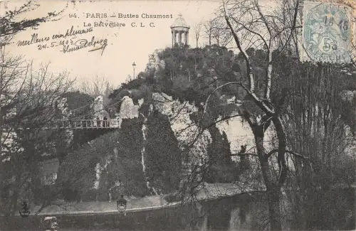 BR78295 paris buttes chaumont la belvedere france