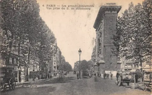 BR72817 les grands boulevards vue prise du b de strasbourg paris france
