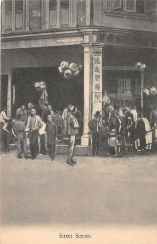 Lot 89 Singapur Straßenszene Typen Folklore Kostüm