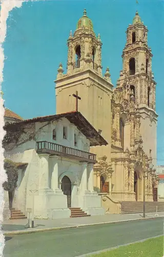 BR14775 Mission Dolores die alte und die neue USA