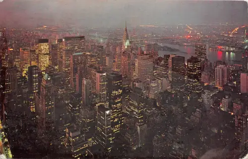 B73143 New York City USA alte Vintage Postkarte