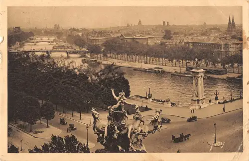 B105053 Frankreich Paris Perspektive sur la Seine Ponts Brücken