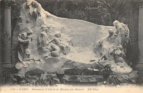 B105358 Frankreich Paris Monument d'Alfred de Musset, Par Moncel