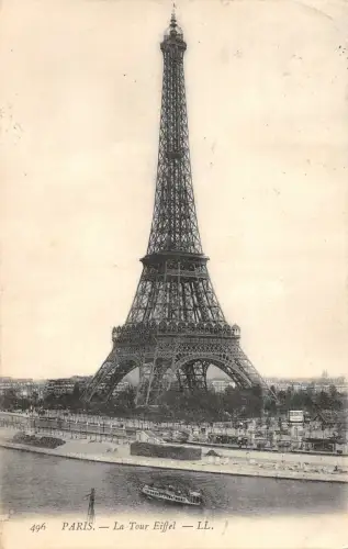 B106908 Frankreich Paris La Tour Eiffelturm, Flussboot