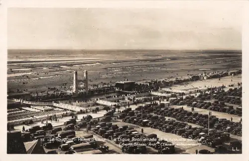 B107406 Frankreich Le Touquet Paris Plage La Digue Promenade Voitures Echtfoto UK