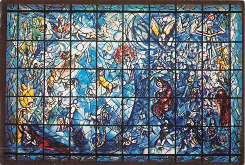 BF40521 USA NEW YORK UNITED NATIONS MARC CHAGALL GLASMALEREI VITRAUX