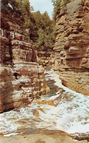 BG13971 Hell s Gate in Famous Ausable Chasm Ausable New York USA
