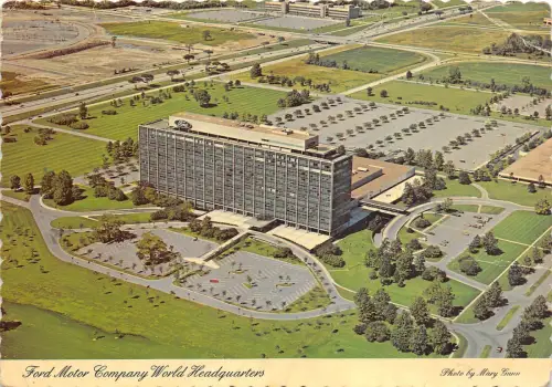 BG13845 the ford motor company auto michigan dearborn glass house car usa