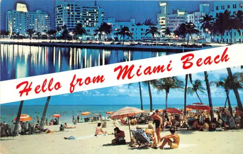 BG13915 hallo from miami beach florida usa