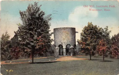 B41395 Old Mill Institution Park Worcester Mass USA