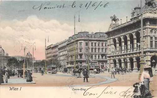 B92539 wien i opern ring strassenbahn österreich