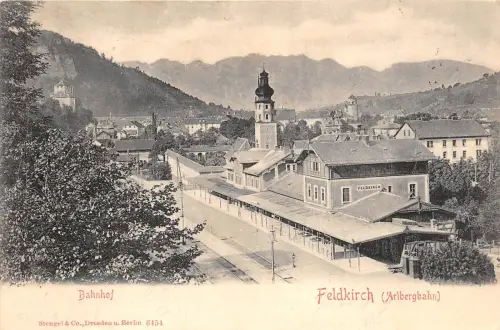 bc65305 Feldkirch Bahnhof Railway Station Train Chemin de fer Palyaudvar austria