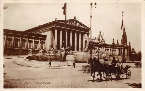 Lot145 Wien Wien Parlament Echtfoto Kutsche Österreich