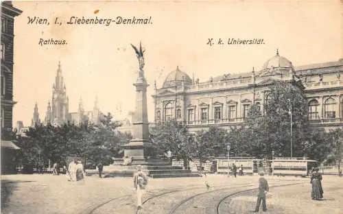 uk42097 liebenbergdenkmal wien austria stram tramway