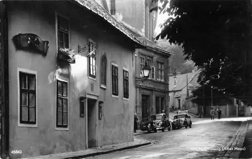 uk33445 grinzing wien echtfoto österreich auto oldtimer