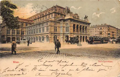 Br33468 Wien Hof Opernhaus Straßenbahn Österreich