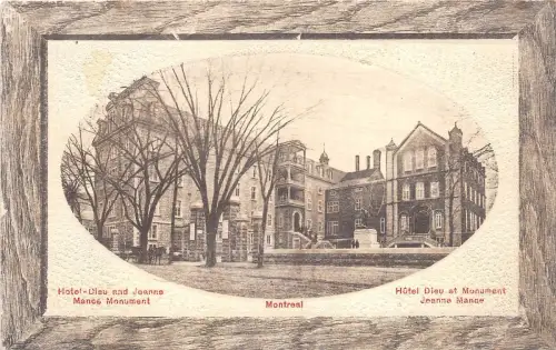 BF18304 hotel dieu and jeanne mance monuemnt montreal canada