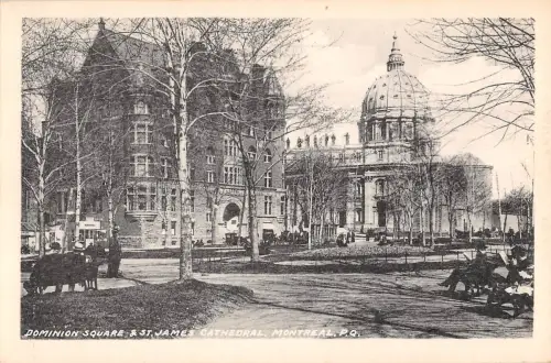 BR45650 Dominion Square and St James Cathedral Montreal Canada 1