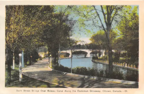 br106617 Bank Street Bridge über Rideau Canal entlang der Dominion Driveway Canada