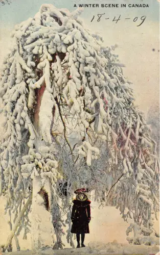 br105487 winterszene in kanada montreal