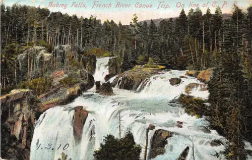 br105733 aubrey falls french river canoe trip canada