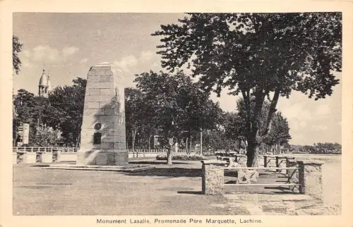 B92094 monument lasalle promenade pere marquette lachine canada
