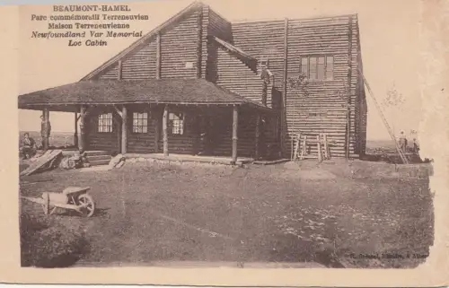 B77614 beaumont hamel parc memoratif terreneuvi canada scan front/back image