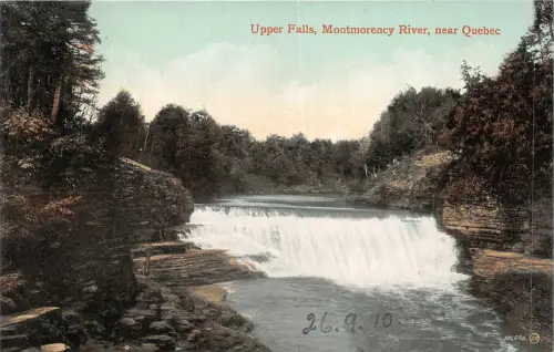 br105790 upper falls montmorency river quebec canada